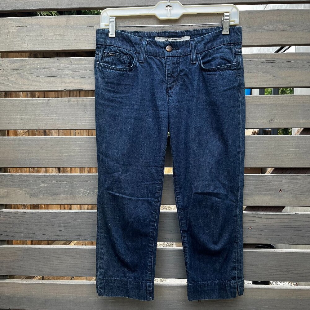 JOE'S Jeans Socialite Kicker Dk Blue Crop Jeans, Size 24, 19.5" Inseam